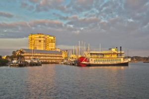 View of Cocoa Village Dentistry's Office and the marina